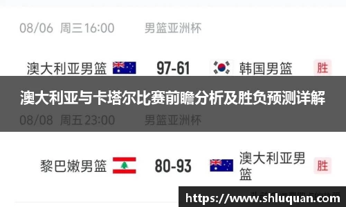 澳大利亚与卡塔尔比赛前瞻分析及胜负预测详解